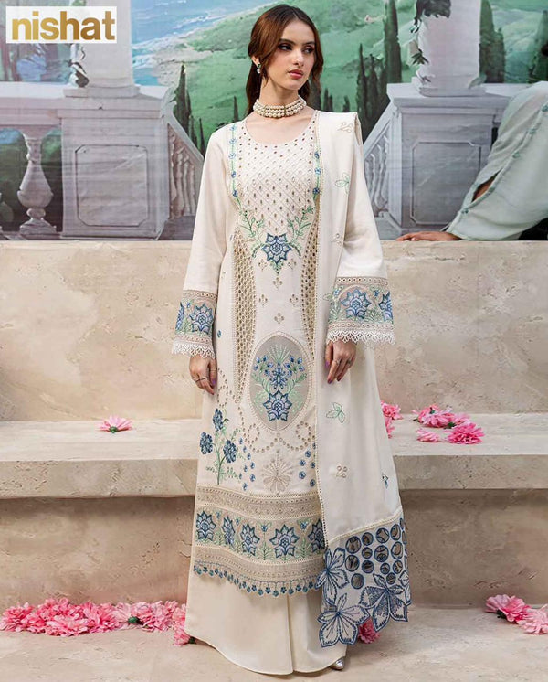 NISHAT 3 Piece Unstitched Lawn Fabric