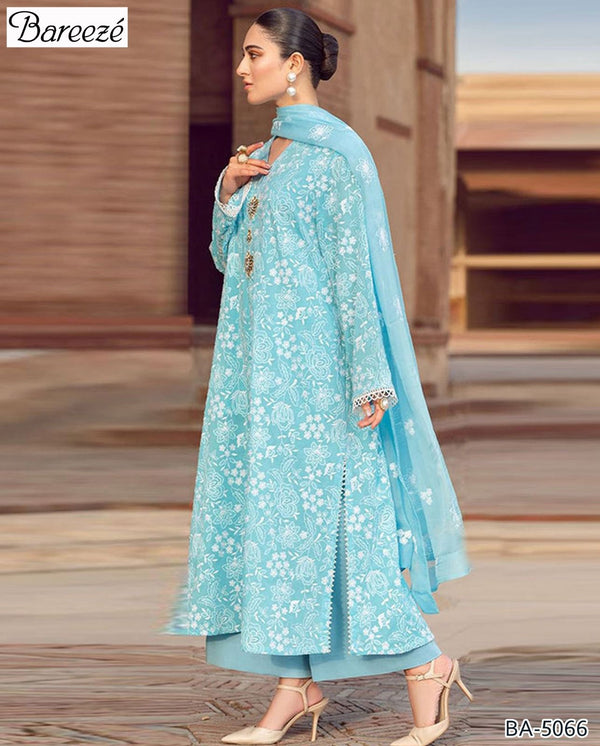Embroidered 3 PC Premium Lawn