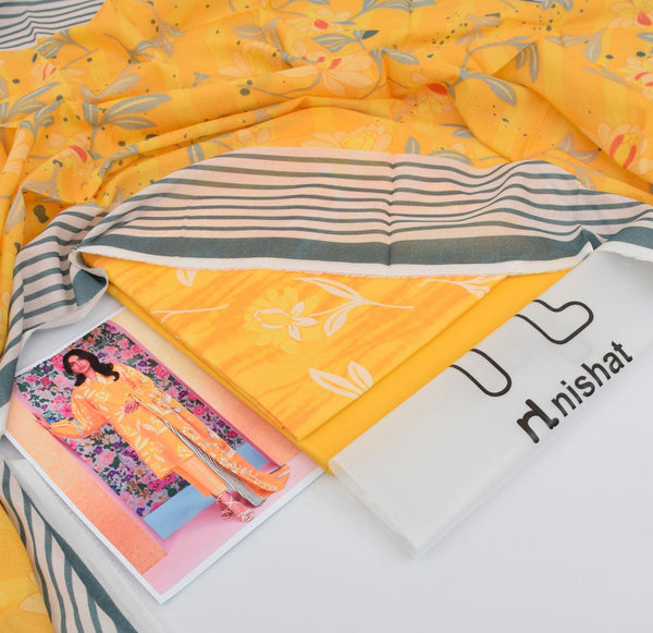 3 PC Digital Printed Premium Quality Lawn