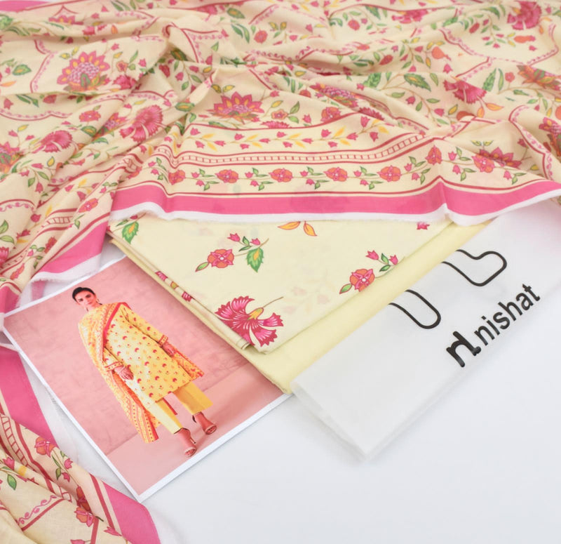 3 PC Digital Printed Premium Quality Lawn