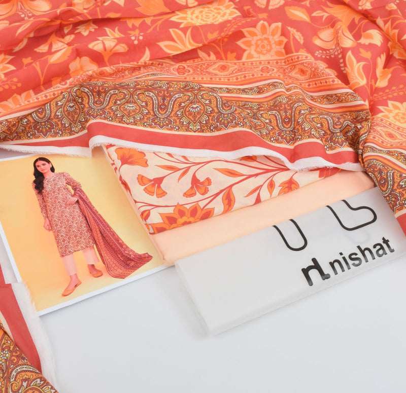 3 PC Digital Printed Premium Quality Lawn